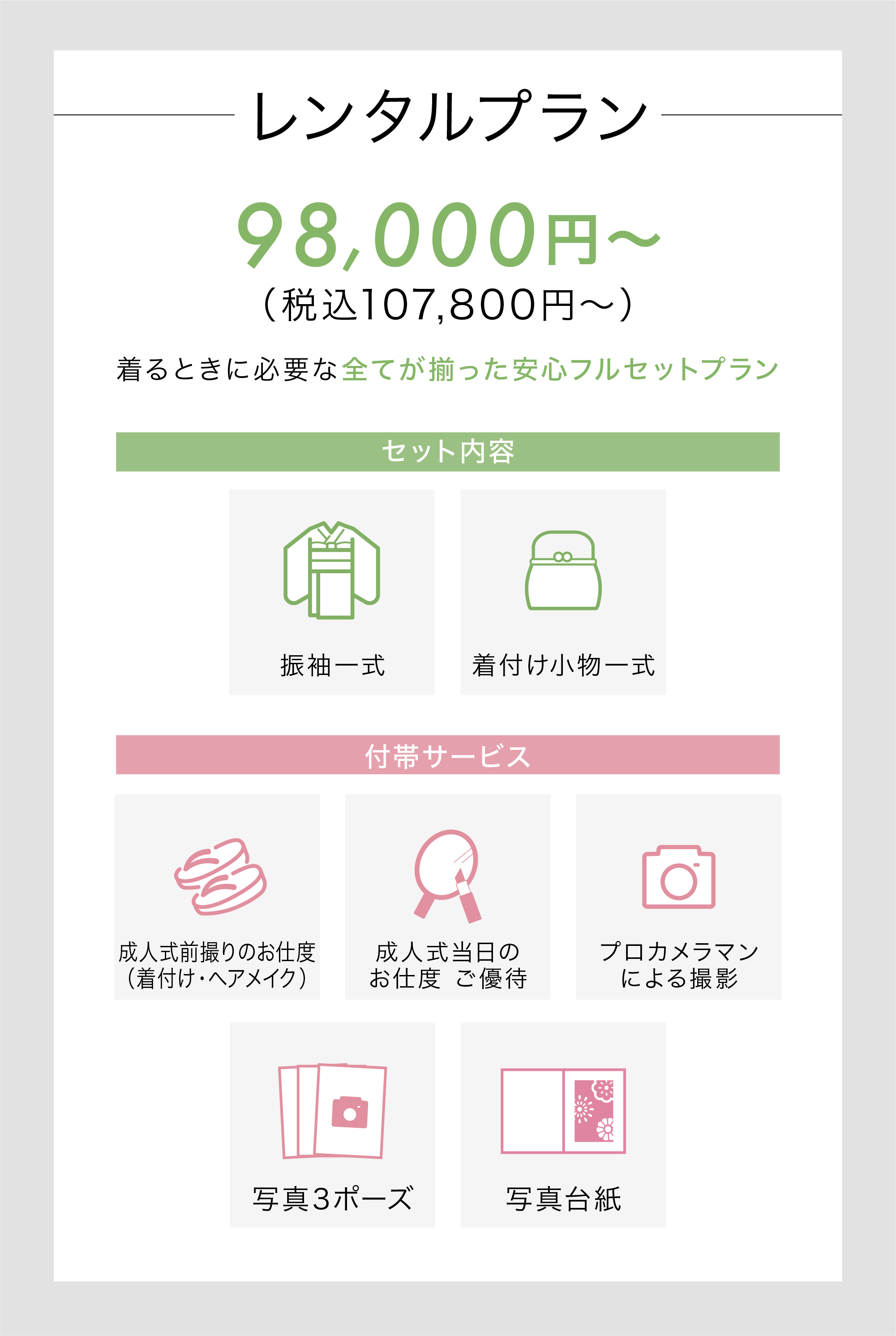 レンタルプラン 詳細